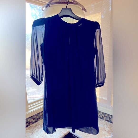 Eva Mendes Navy Shift Dress - Picture 1 of 8